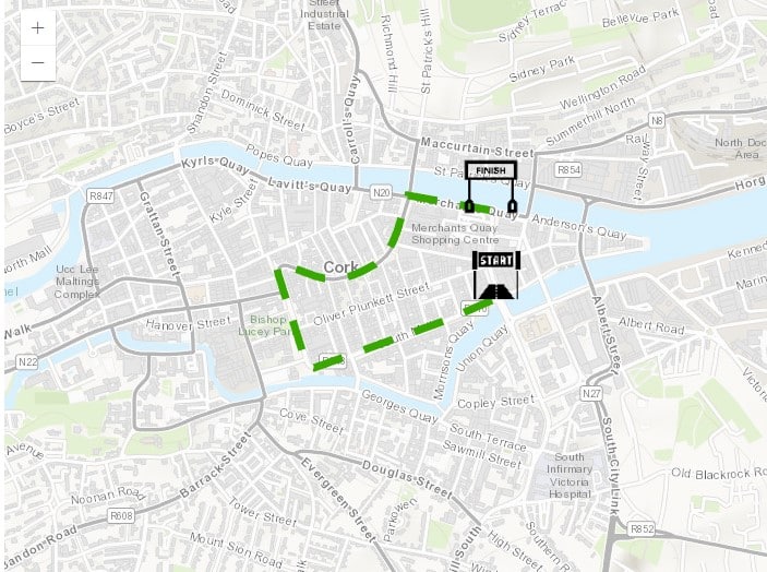 2023 Cork City Parade Route | www.ringofcork.ie | Ring of Cork